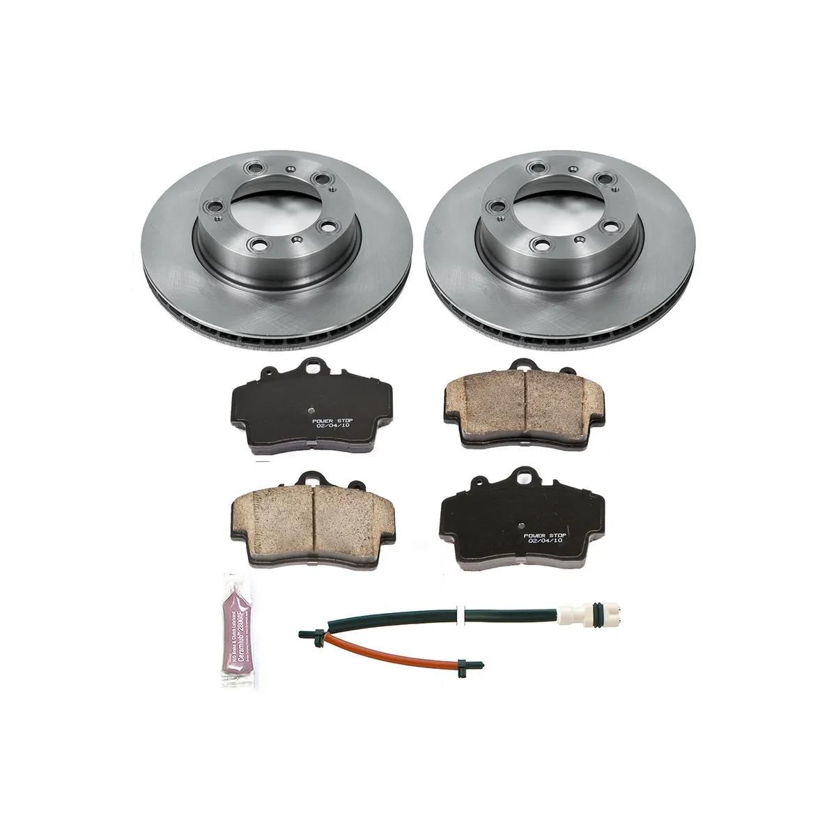 Z17 Direct Replacement Kit: Rotors; Ceramic Pads W/Hardware; Pad Sensors product image