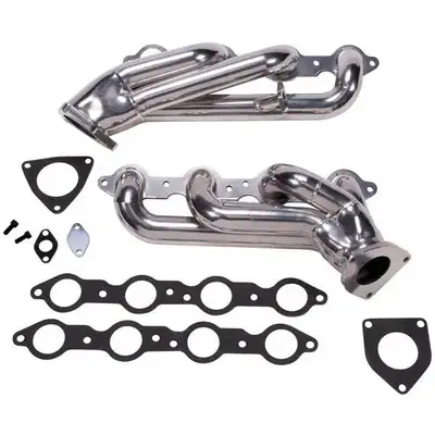 BBK Performance Chevrolet GM Truck SUV 6.0 1-3/4 Shorty Exhaust Headers Polished Silver Ceramic 99-13