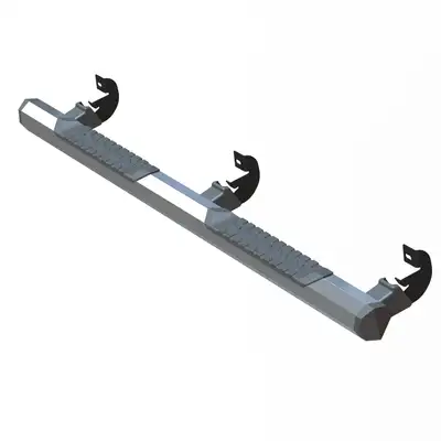 GEM TUBES OCTA Series Nerf Bar; Aluminum; Premium Chrome Finish;