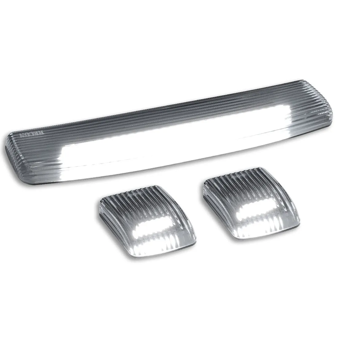 GMC and Chevy 15-19 3rd GEN Body Style Heavy-Duty 3-Piece Set Smoked Cab Roof Light Kit with White and Amber Strobe product image