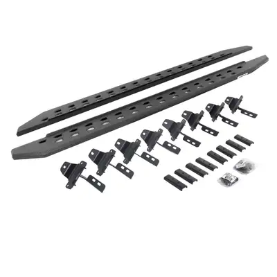Go Rhino Go Rhino 69451687ST - RB20 Slim Line Running Boards With Mounting Brackets - Protective Bedliner Coating