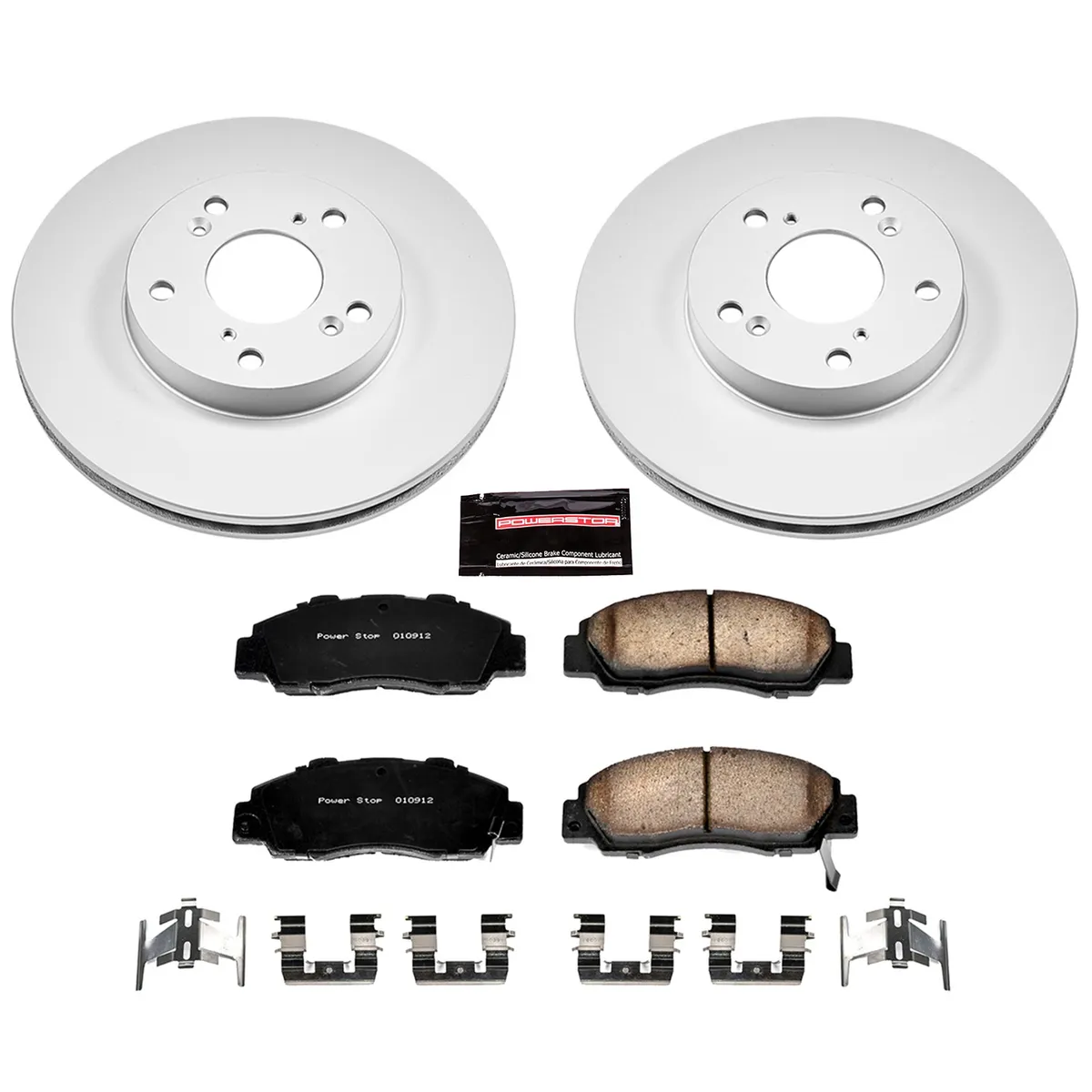 Z17 Geomet Coated Rotor Kit: Genuine Geomet Fully Coated Rotors; Ceramic Pads W/Hardware product image