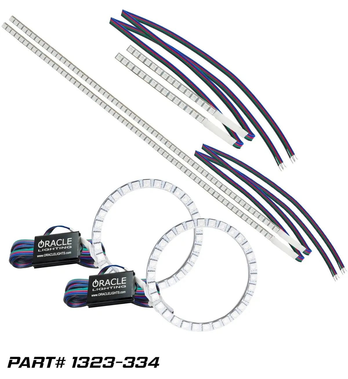 ORACLE Lighting 2016-2018 Honda Pilot ColorSHIFT DRL Upgrade w/Halo Kit product image