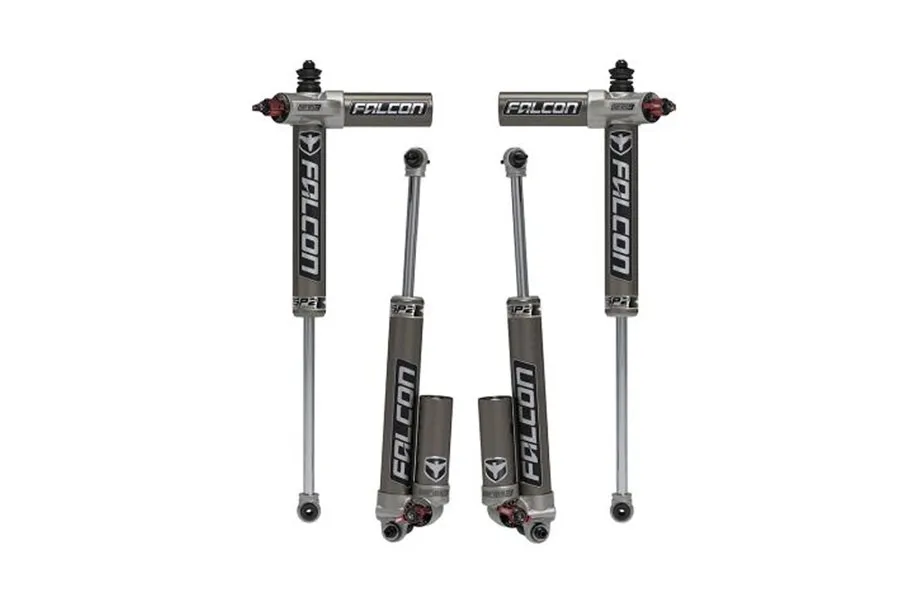 TeraFlex Terafex Falcon SP2 3.3 Fast Adjust Piggyback Shock Kit 3–4.5in Lift - JK 2dr