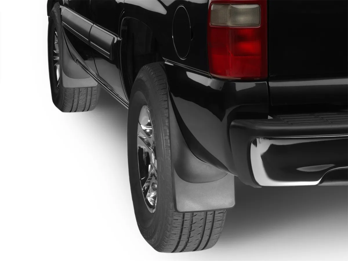 2007 - 2007 Chevrolet Silverado Black No Drill Mudflaps Chevy truck type:Classic (old / 2000 - 2006 Chevrolet Suburban Black No Drill Mudflaps Fender Flares:NO - No flares o / 2000 - 2006 Chevrolet Tahoe Black No Drill Mudflaps Fender Flares:NO - No flar product image