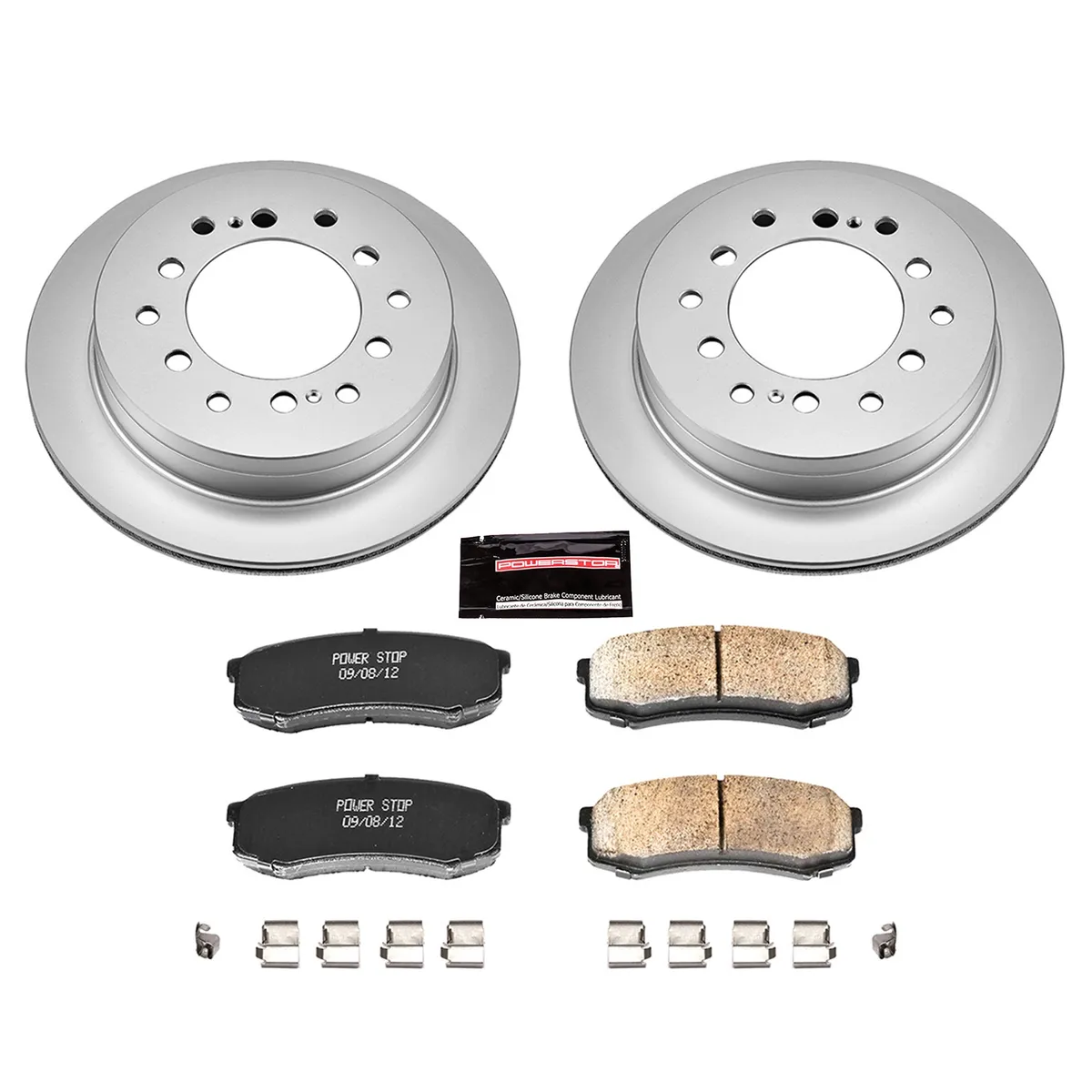 Z17 Geomet Coated Rotor Kit: Genuine Geomet Fully Coated Rotors; Ceramic Pads W/Hardware product image