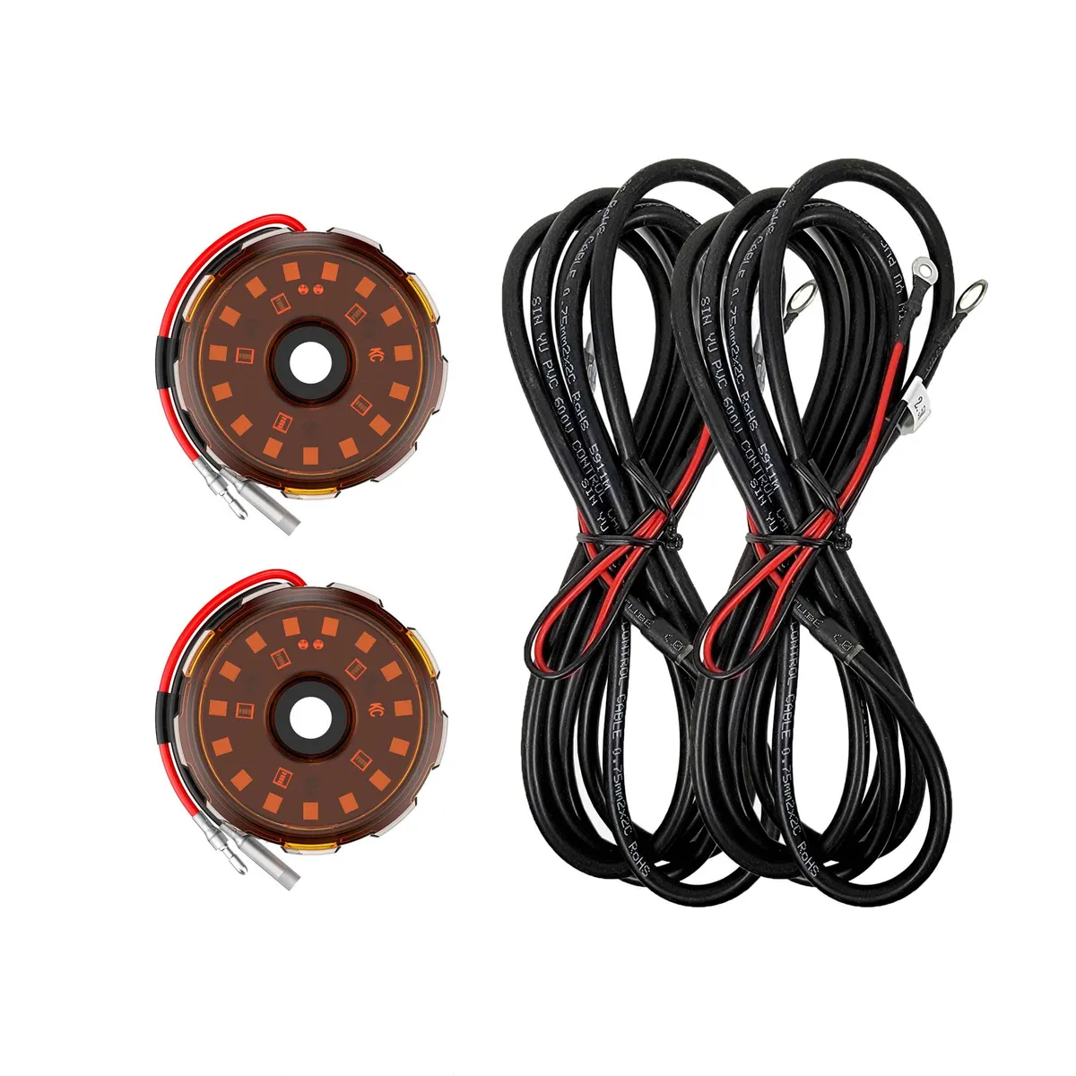 KC HiLiTES KC HiLiTES 6332 KC Two-Light Add-On Cyclone V2 Kit - Amber - 2.5 Meters Long