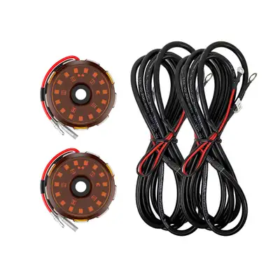 KC HiLiTES KC HiLiTES 6332 KC Two-Light Add-On Cyclone V2 Kit - Amber - 2.5 Meters Long