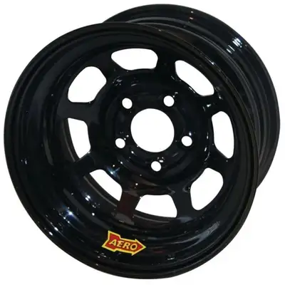 Aero Race Wheels 15x8 3in 5.00 Black Spun Extreme Bead