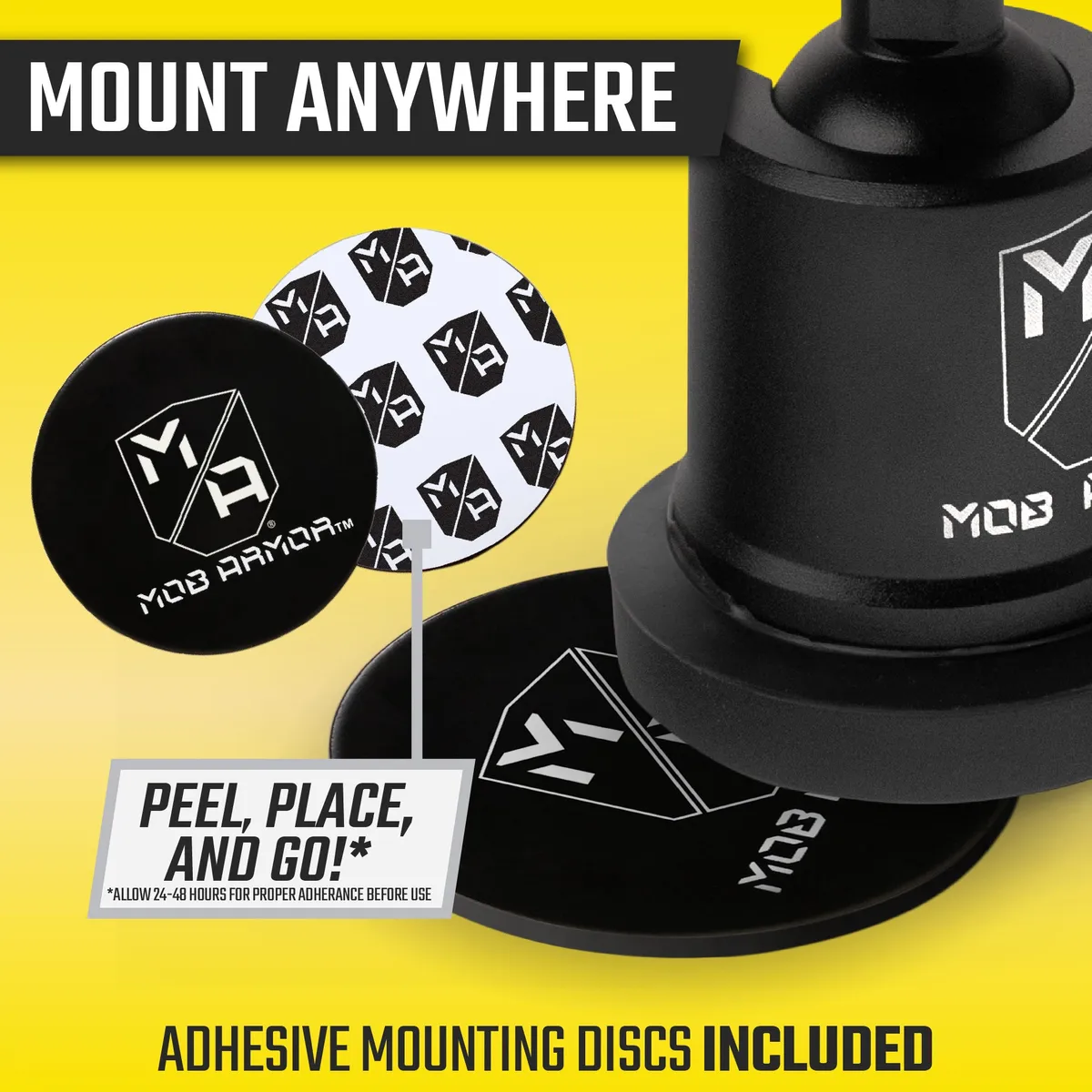 MobNetic Maxx .MS CHROME Finish | Non-Charging MagSafe® Magnetic Phone Mount product image