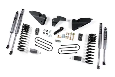 Zone Offroad 2013-2018 Ram 3500 4 Lift System-GAS - Front Coil 2 Rear Block - Fox 2.0 Adventure Series Shocks