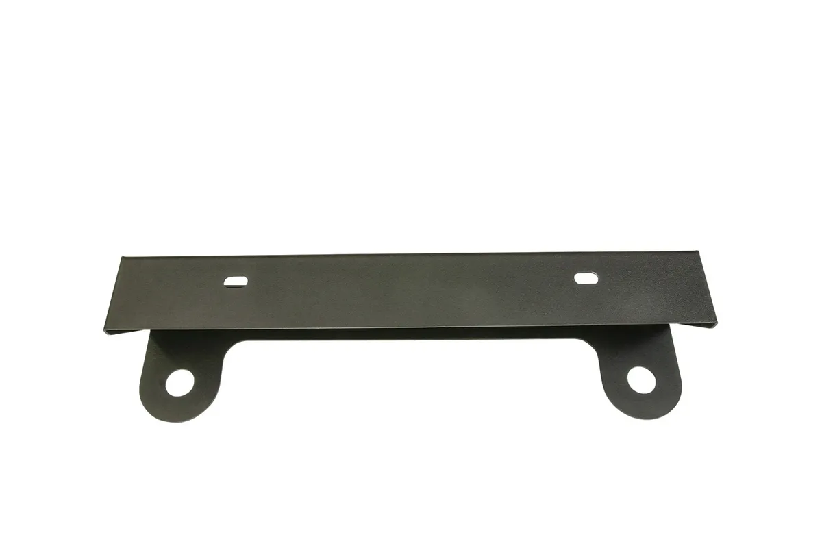 Flip-Up License Plate Holder; Black; For Use w/Hawse Winch Fairlead; product image