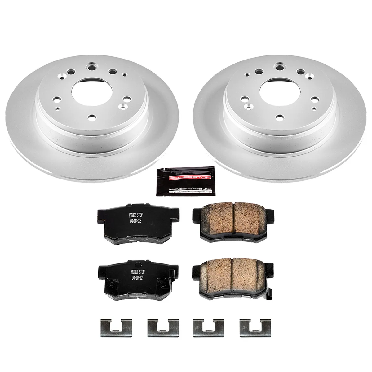 Z17 Geomet Coated Rotor Kit: Genuine Geomet Fully Coated Rotors; Ceramic Pads W/Hardware product image