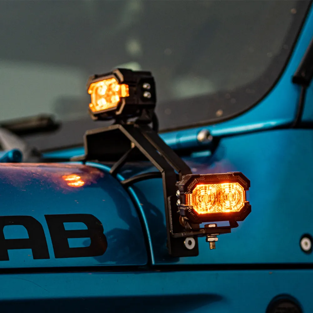 "Recon2 3"" LED Pods with Amber DRL Spot and Wide Beam" product image