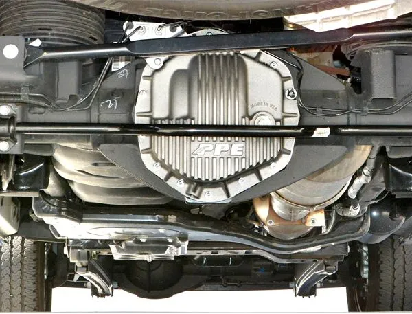 Heavy Duty Cast Aluminum Rear Differential Cover GM/Ram 2500/3500 HD Raw PPE Diesel Silver product image