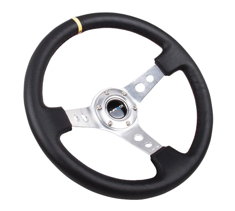Steering Wheel 350mm 3in Dish Black Leather product image
