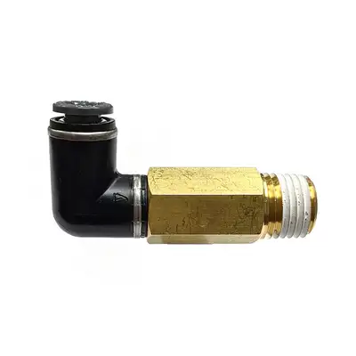Ridetech Airline Fitting Extended Swivel Elbow 1/4 Inch NPT To 1/4 Inch Swivel Elbow Fit 4800 Ridetech