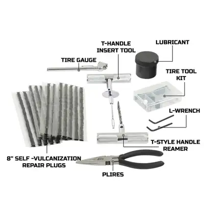 Overland Vehicle Systems Up Down Air Valve Stem Repair Kit - 17 Piece Kit With Storage Box