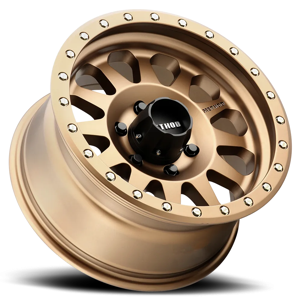 Method Race Wheels Aluminum Wheels 17x8.5 Double Standard MR304 Bolt Pattern 6 On 139.7 Offset 0 Lip Size 2.6 Method Bronze BRZ Method