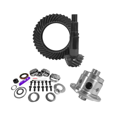 Yukon Gear and Axle 11.25 Inch Dana 80 4.88 Rear Ring & Pinion Install Kit 35 Spline Posi 4.125 Inch Bearing D80/ 11.25 Inch Dana 4.88 Rear R&P Gear/ Install Kit Package With Posi 4.125 Inch OD Head Bearing Yukon Gear