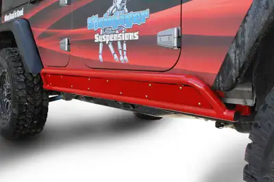 Steinjager Armor 2007-2018 Rock Sliders Inserts for 4 Door Models Red Baron