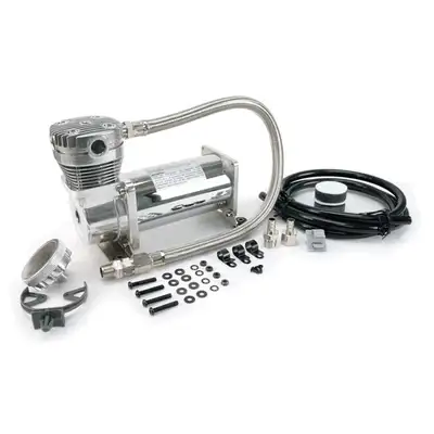 Viair Corporation "420C Chrome Compressor Kit, 3/8"" Port (12V, 33% Duty, Sealed)"