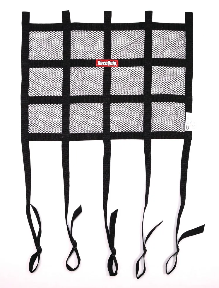 Racequip Window Net Mesh Black SFI Hybrid Adj. Strap