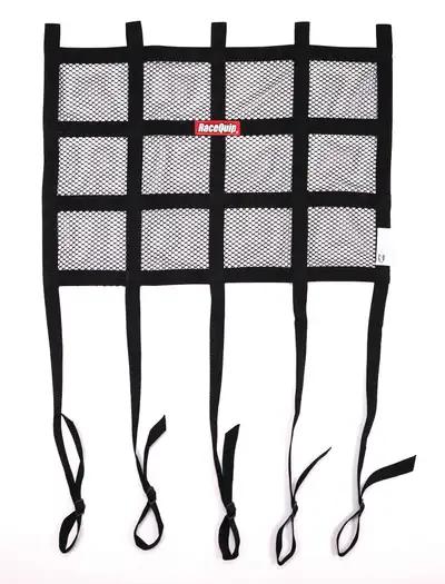 Racequip Window Net Mesh Black SFI Hybrid Adj. Strap