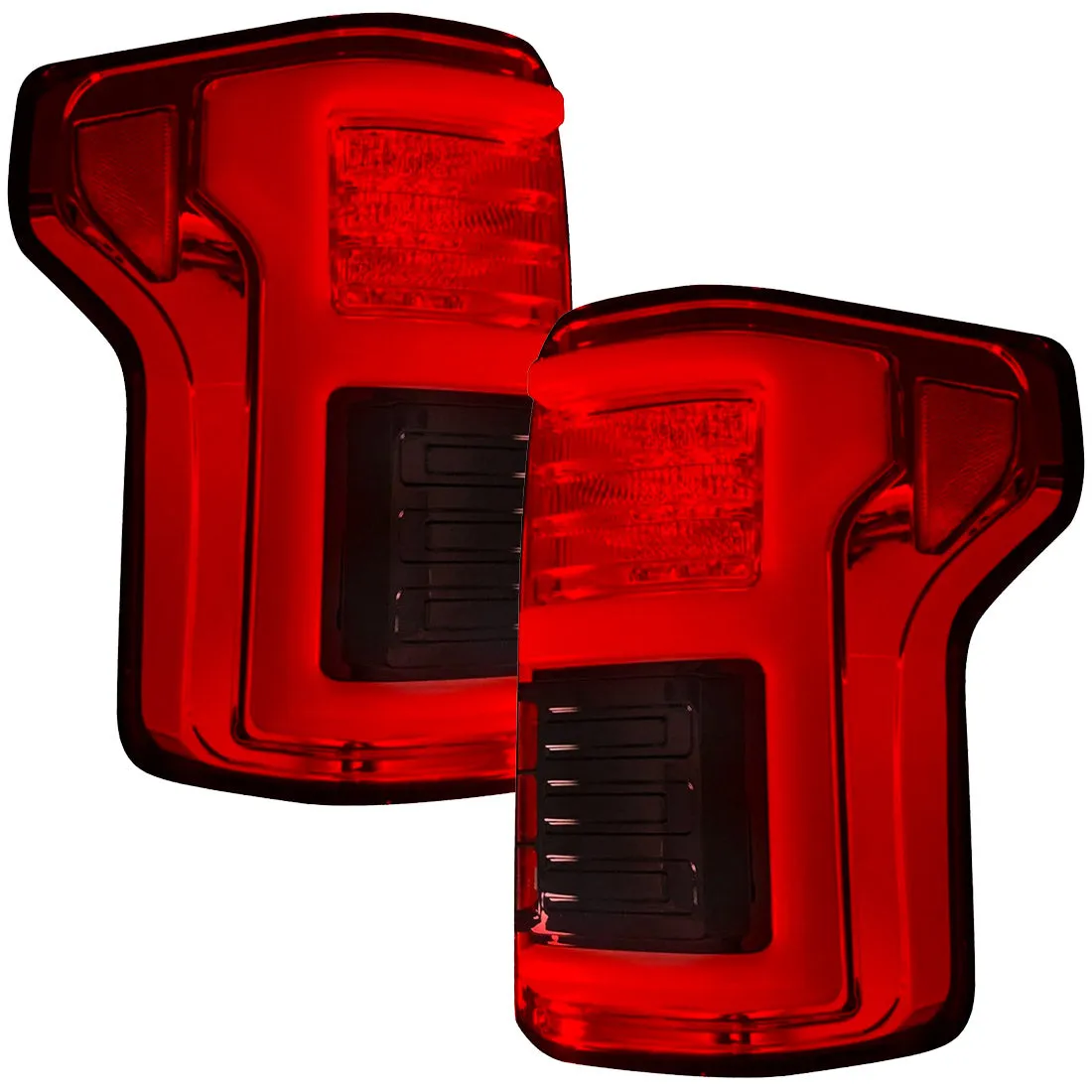 Ford F150 15-17 And Raptor 17-19 Replaces OEM LED Style Tail Lights w Blind Spot Warning System Oled Tail Lights - Cle product image