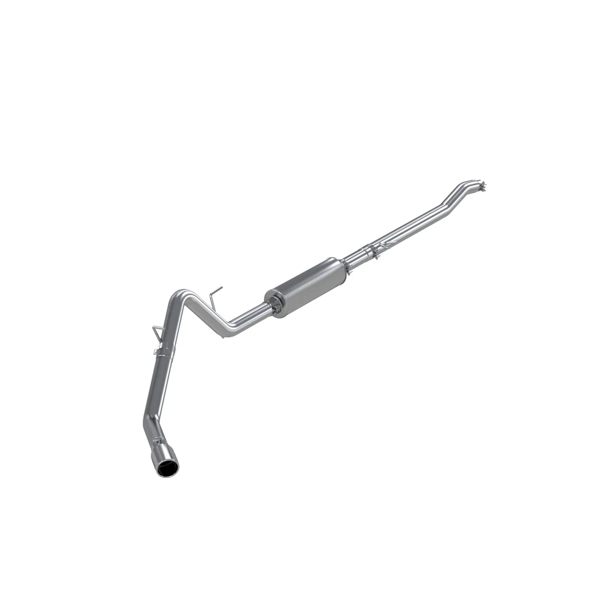 Armor Lite Cat Back Exhaust System; 3 in.; Incl. Ext. Pipe/Muffler/Over Axle Pipe/Tailpipe/Hardware/4 in. OD Tip; Single Side Exit; Aluminized; product image