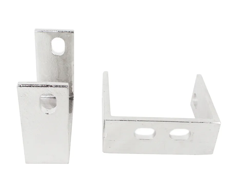Jeep YJ Rear Bumper Brackets Pair 87-95 Wrangler TJ Polished Silver Kentrol product image