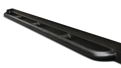 Body Armor Rockcrawler Side Guards; 2in.X3in. Rectangle Tube w/Tapered/Enclosed/Welded Ends And Additional 1.5in.X0.140in. Wall Kick Out Tube; Textured Black Powder Coated;