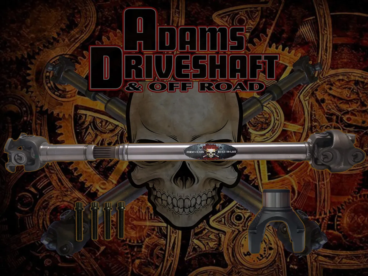 Adams Driveshaft JT Gladiator Sport Front 1350 CV Driveshaft OEM Flange Style Extreme Duty Series product image