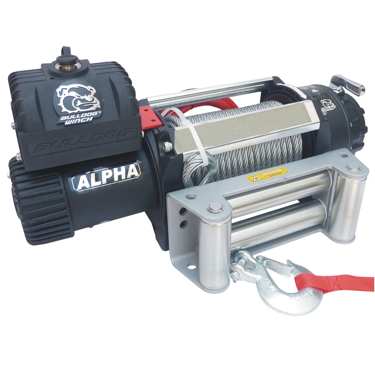 15,000 LB Truck Winch 80 Ft Wire Rope Roller Fairlead Bulldog Winch product image