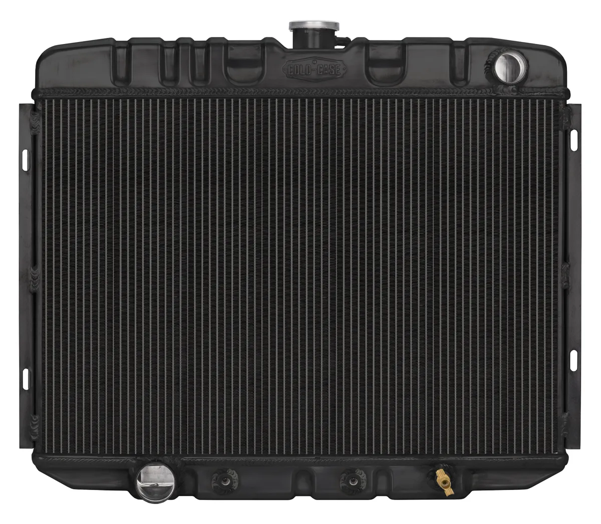 67-70 Mustang Big Block 24 Inch Automatic Aluminum Performance Radiator Black Night Rider Series Cold Case Radiators product image