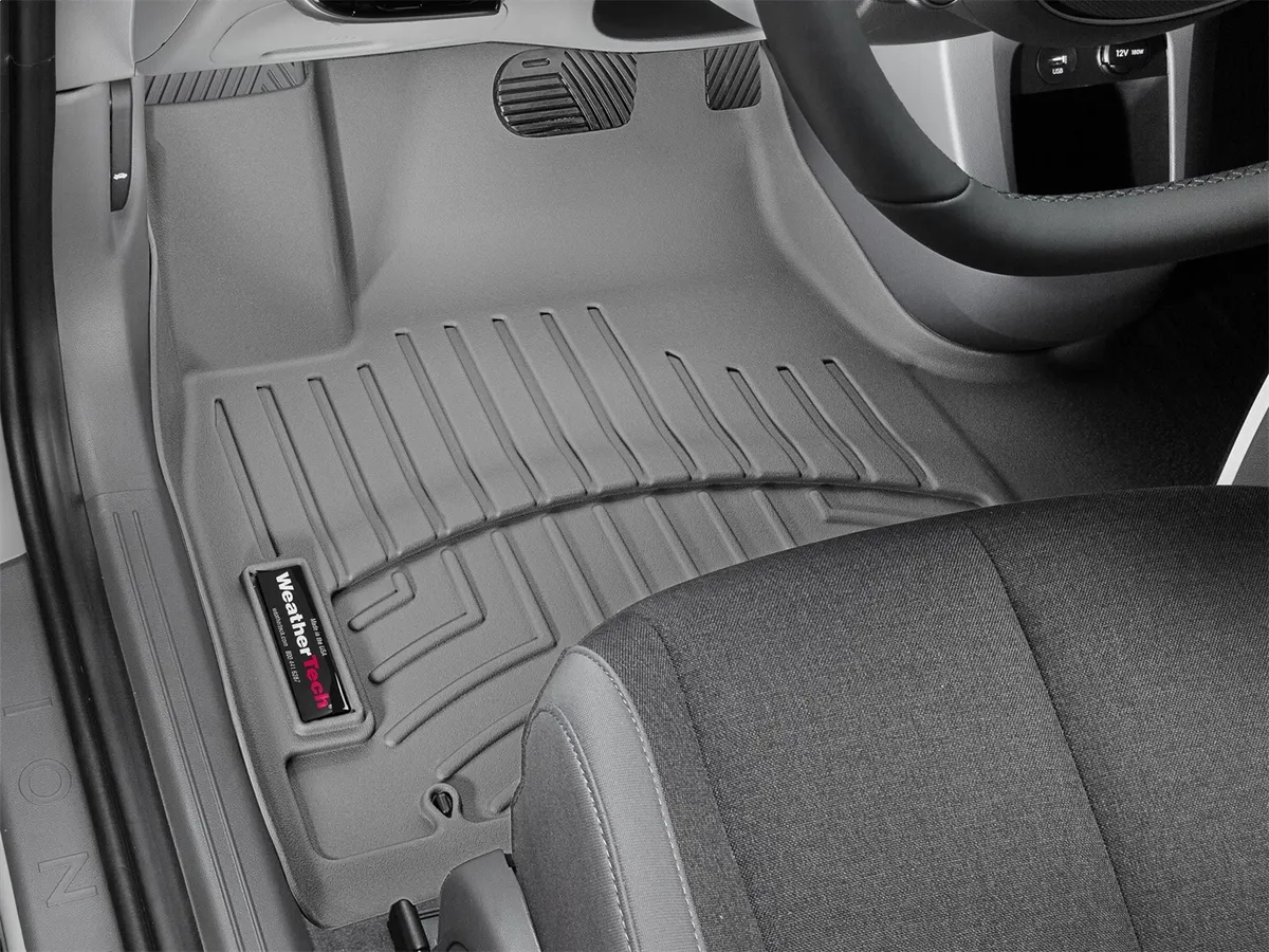 FloorLiner™ DigitalFit®; Gray; Front; Over The Hump; product image