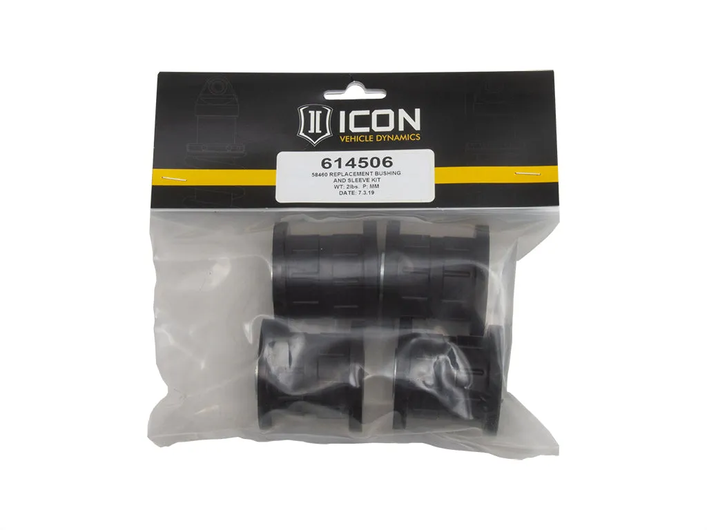 ICON Upper Control Arm Part Numbers 58460 and 58460DJ, Replacement Bushing & Sleeve Kit product image