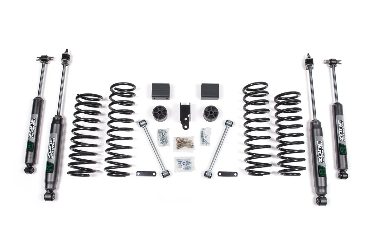 2007-2011 Jeep Wrangler (JK) 4 door 3 Suspension Lift Kit - Front Coils Rear Coils - Fox 2.0 Adventure Series Shocks product image