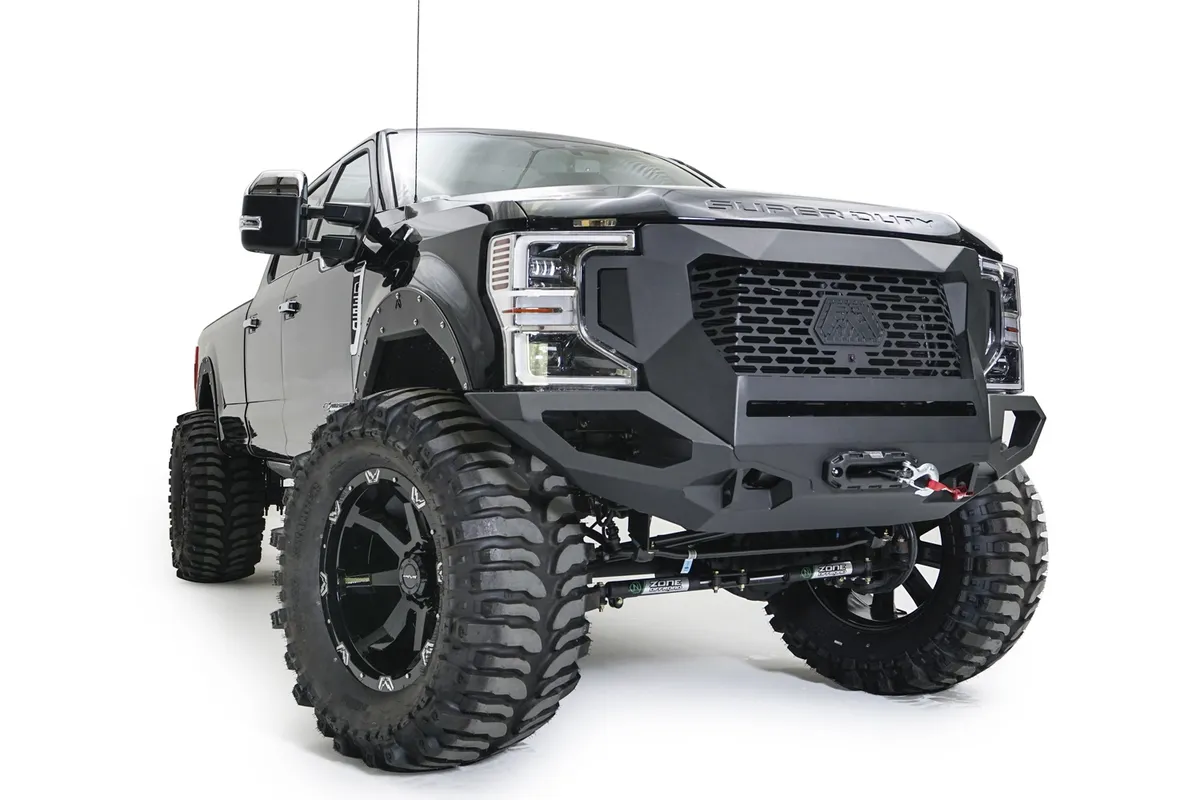 05-07 F250 F350 Fab Fours Premium Winch-Ready Front Bumper product image