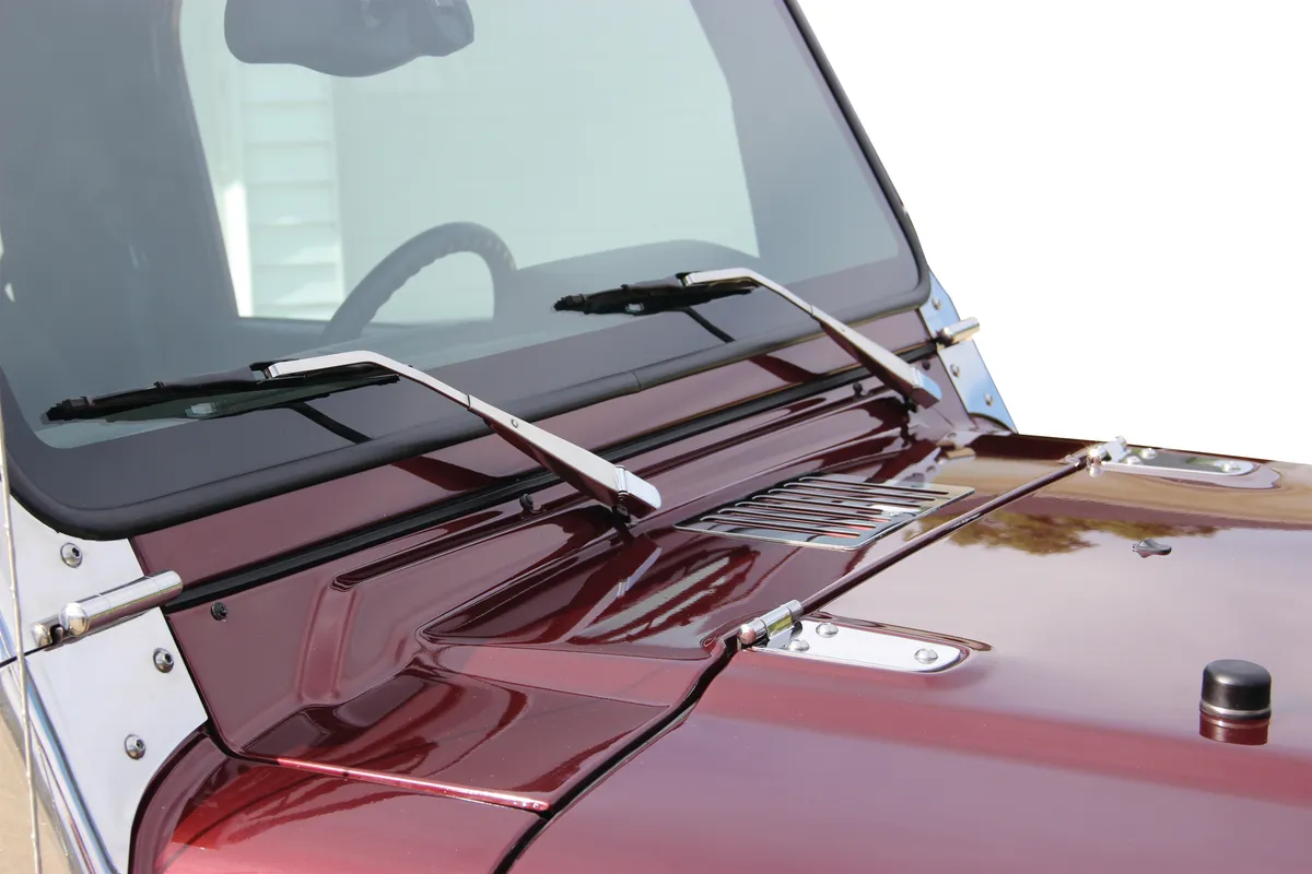 Jeep TJ Windshield Wiper Arms Pair 97-06 Wrangler TJ Polished Silver Kentrol product image