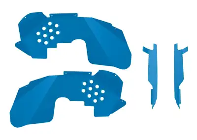 Steinjager Fenders 2007-2018 Inner Fronts and Inserts, Fits Falcon Shocks Playboy Blue