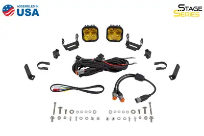 Diode Dynamics Diode Dynamics - SS3 LED Bumper 1.25 Inch Roll Bar Kit, Pro Yellow SAE Fog (pair)