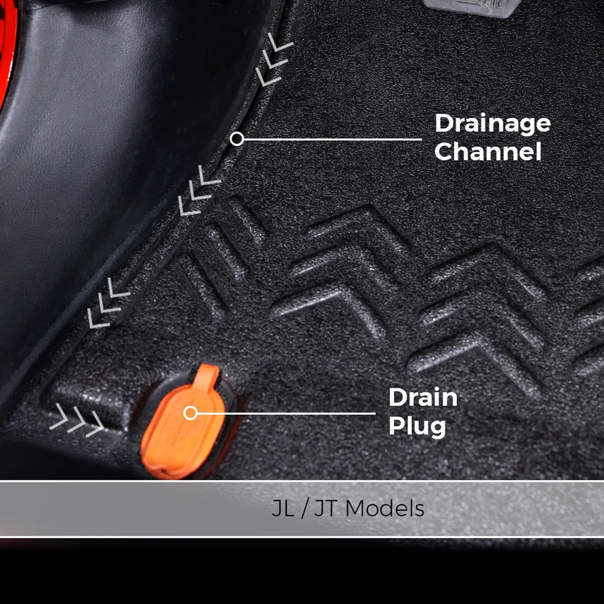 18-23 JLU 4DR full vehicle kit front and rear flooring cargo mat cargo closeout wheelhouse covers NO subwoofer mesa smoke product image