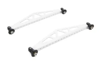 True Performance & Fabrication Spoiler Brace 10.5in White Pair