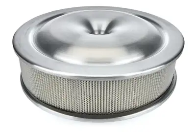 Moroso 16in Alum. Air Cleaner - Low Profile 7-5/16 Neck