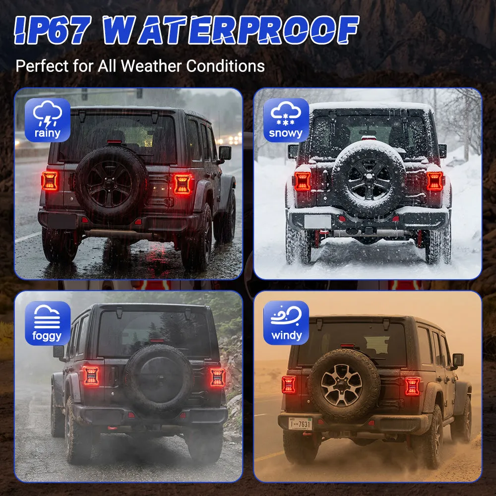 LED Tail Lights For Jeep Wrangler JL JLU 2018+ product image