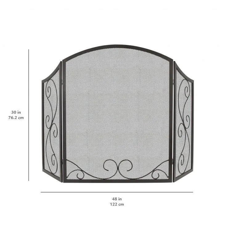 Iris Scroll Fireplace Screen product image