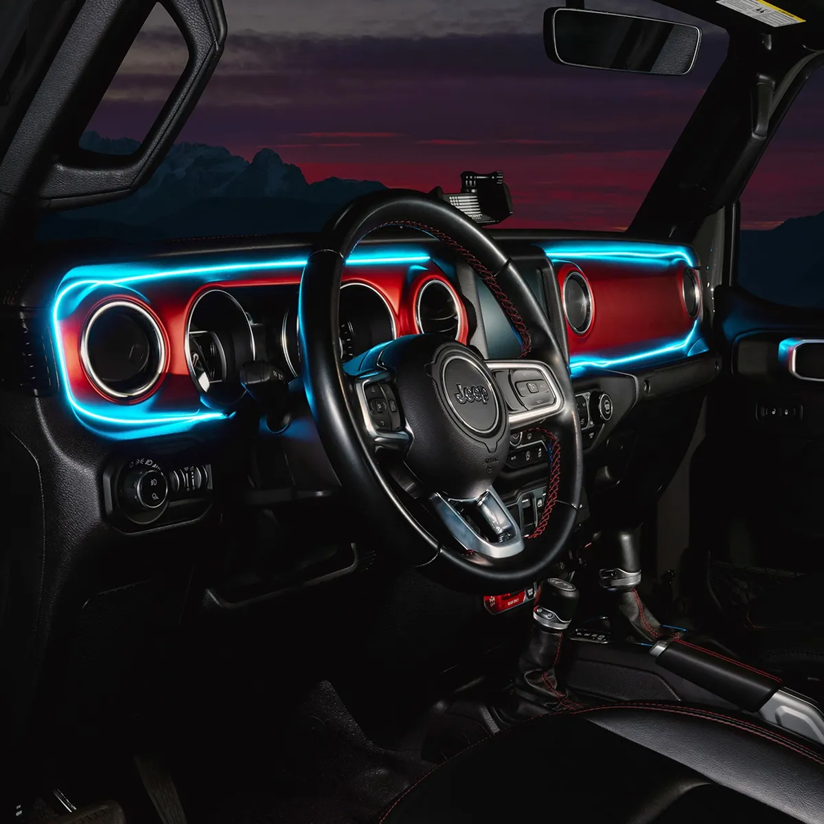 ORACLE Lighting 2018-2023 Jeep Wrangler JL/Gladiator JT Dynamic ColorSHIFT LED Interior Dash Board Kit product image