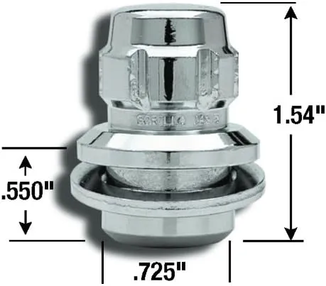 Gorilla Original Gorilla Lock Set Fctry Style Bulge 13/16&7/8Hex 14x1.5 Chr 4Pk 96641DX