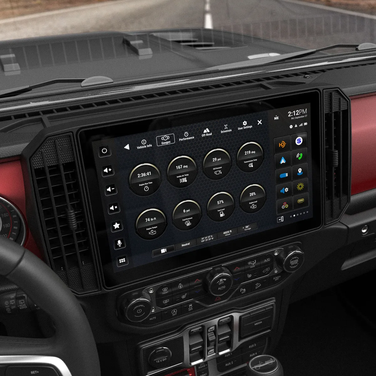 HORIZON12 Jeep Wrangler JL (2018-2023)/Gladiator JT (2020-2023) 12.8" Radio Plug-&-Play Kit product image